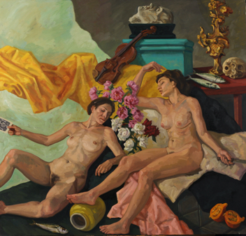 Thracian Women; oil on canvas, 200 x 215 cm, 2012