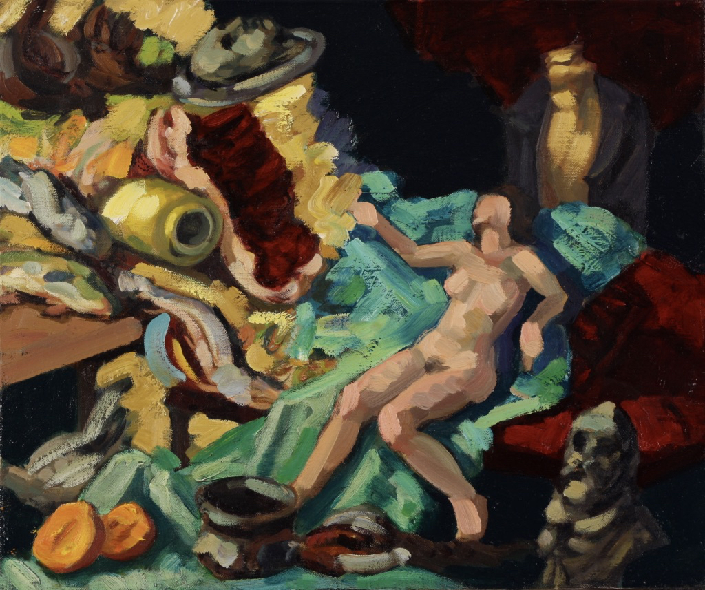 Uncorrupted Head; oil on canvas, 50 x 60 cm, 2010