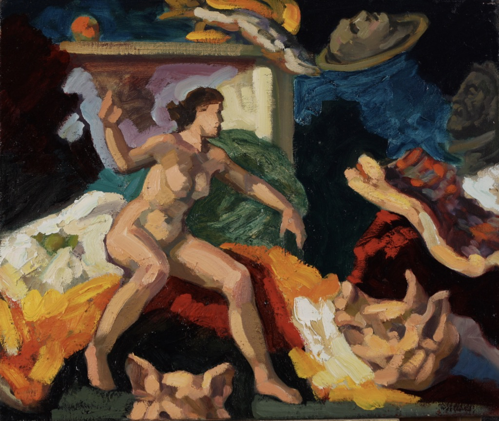 Sibyl; oil on canvas, 50 x 60 cm, 2010